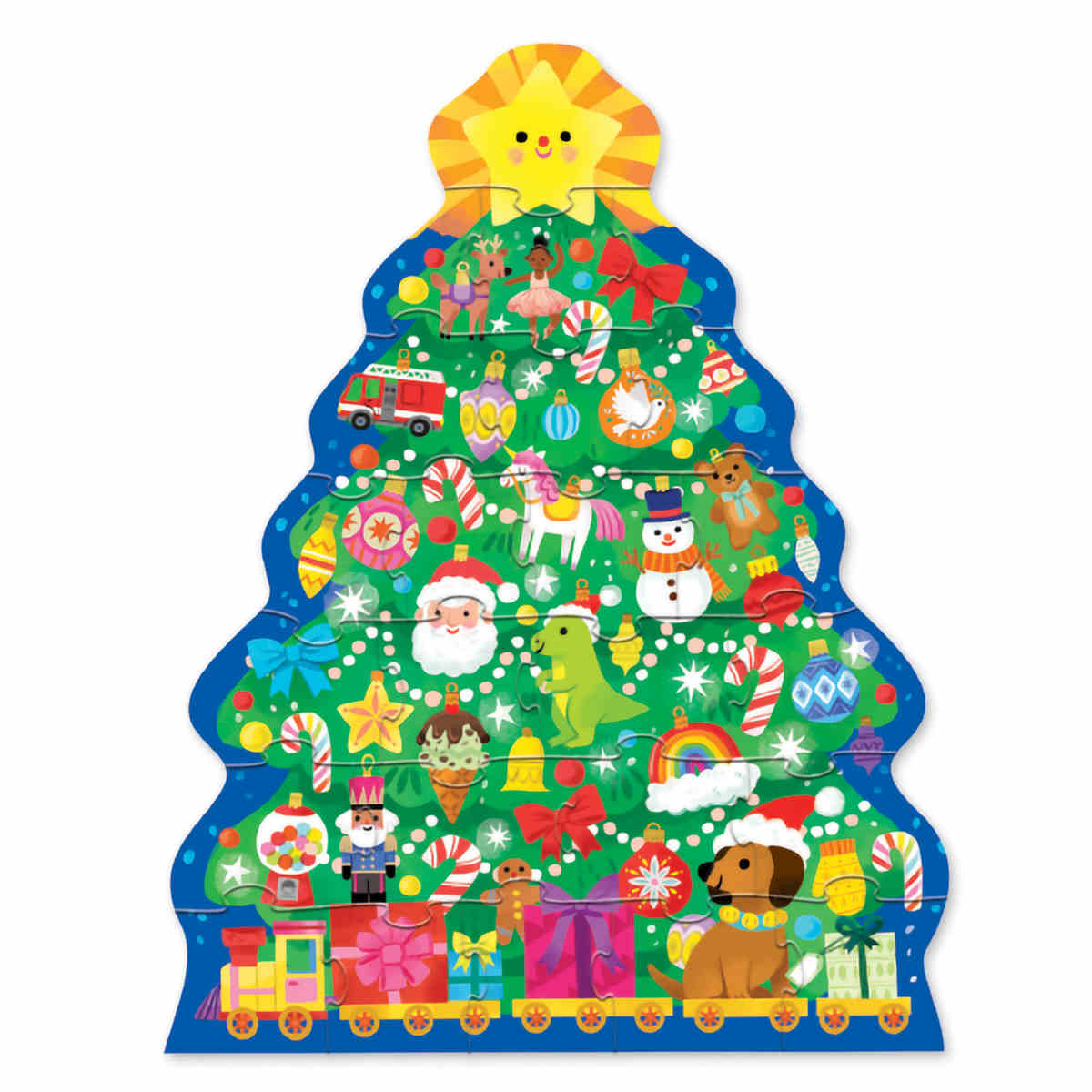 Crocodile Creek Classic Floor Puzzle Christmas Tree 24 Piece | Minimax