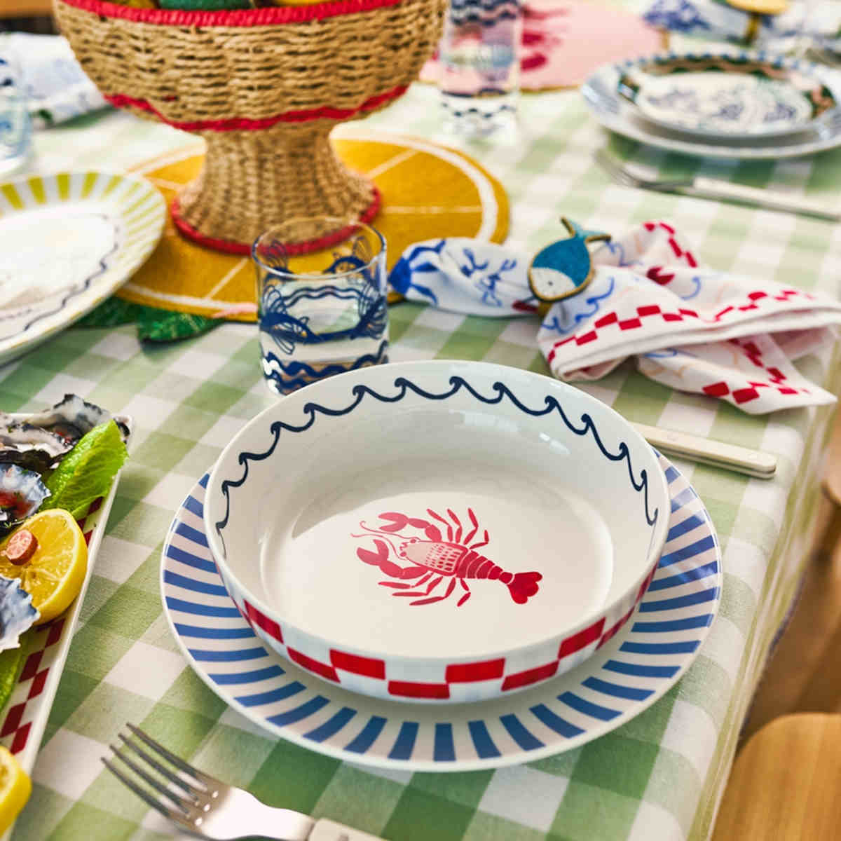 Porto Nautilus Dinner Bowl Assorted 21.5cm