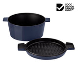 Stanley Rogers Cast Iron French Oven Mid Blue 28cm (6.5L)