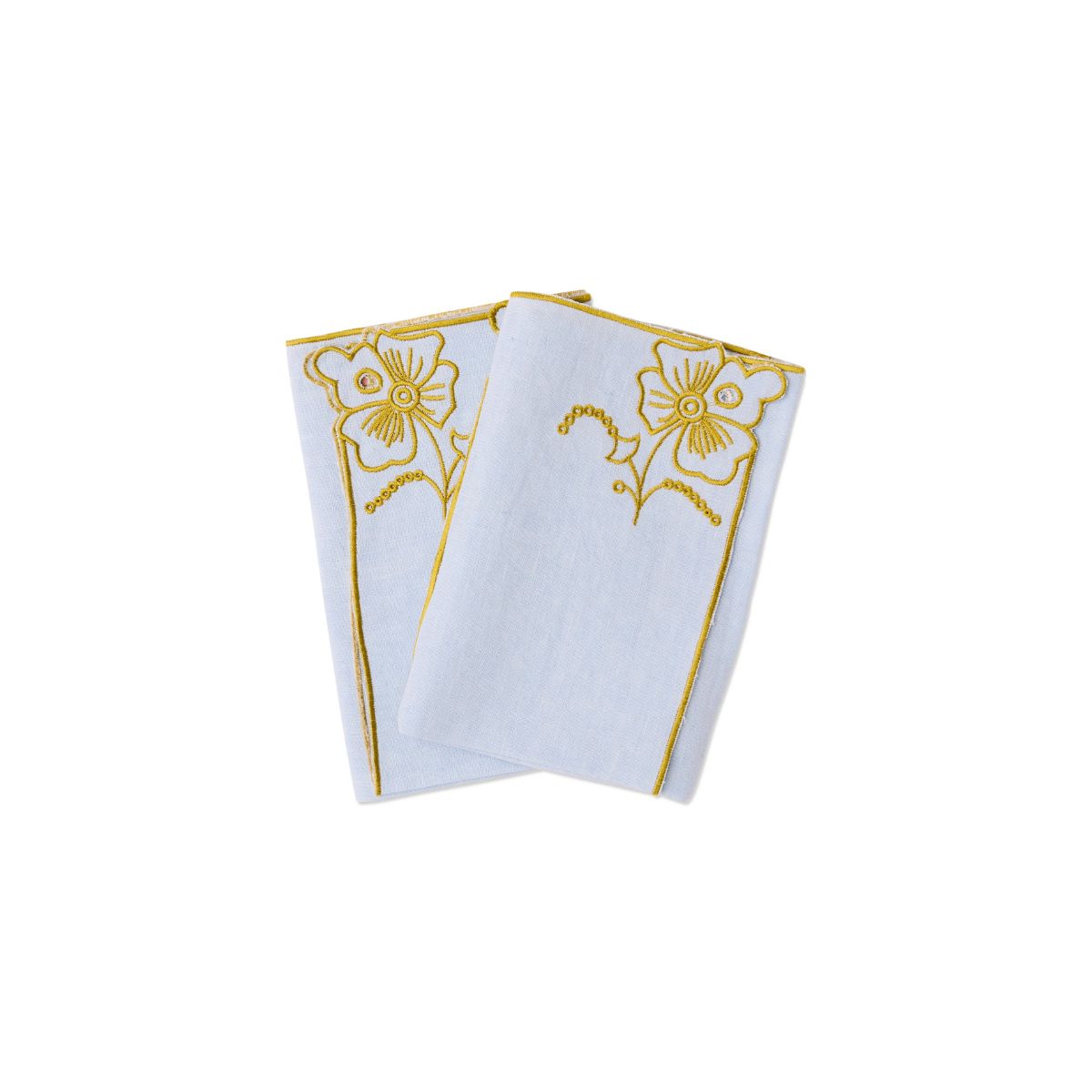 Kip&Co Blue Tuscan Embroidered Napkins Set of 4
