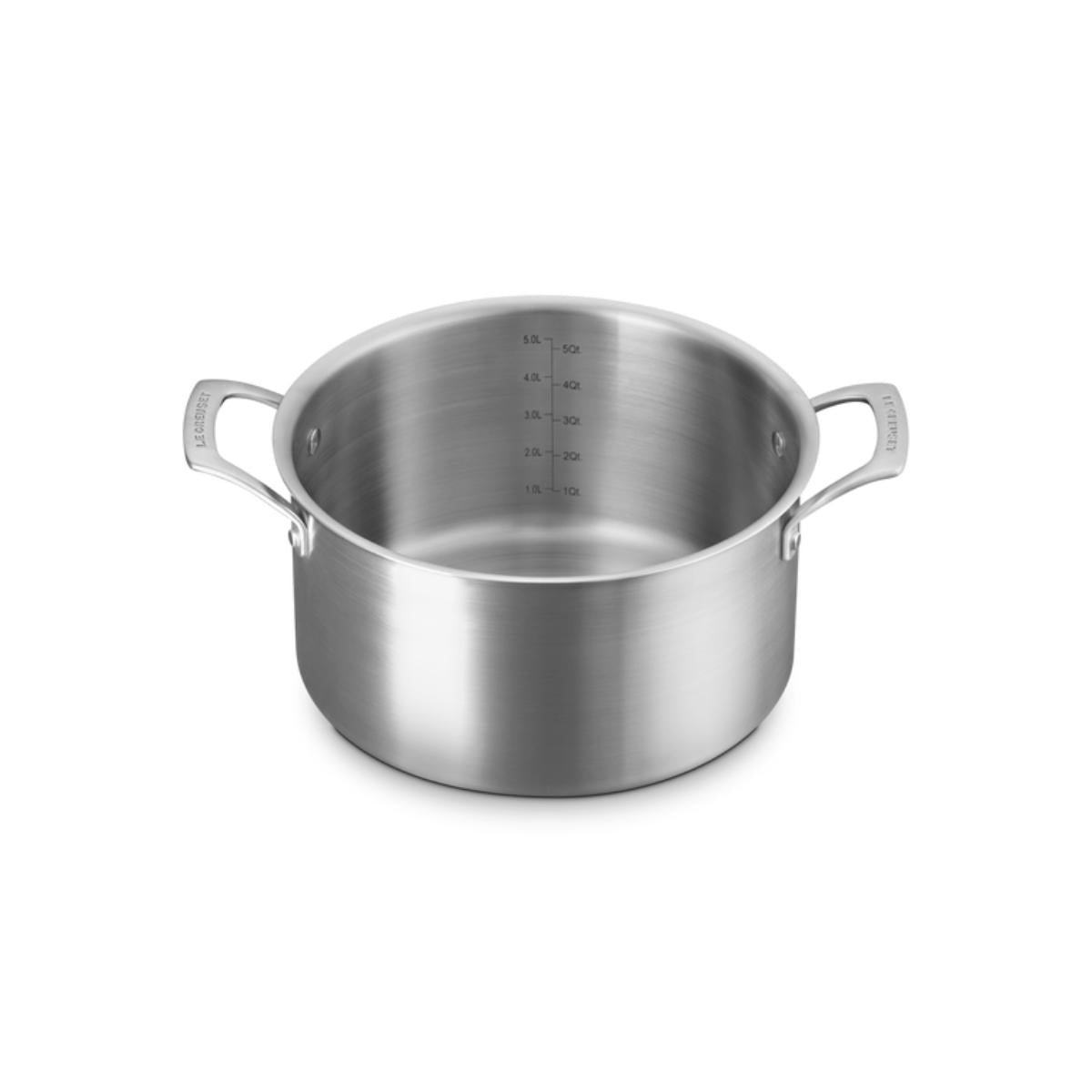 Le Creuset Essential 3-Ply Stainless Steel Deep Casserole 24cm