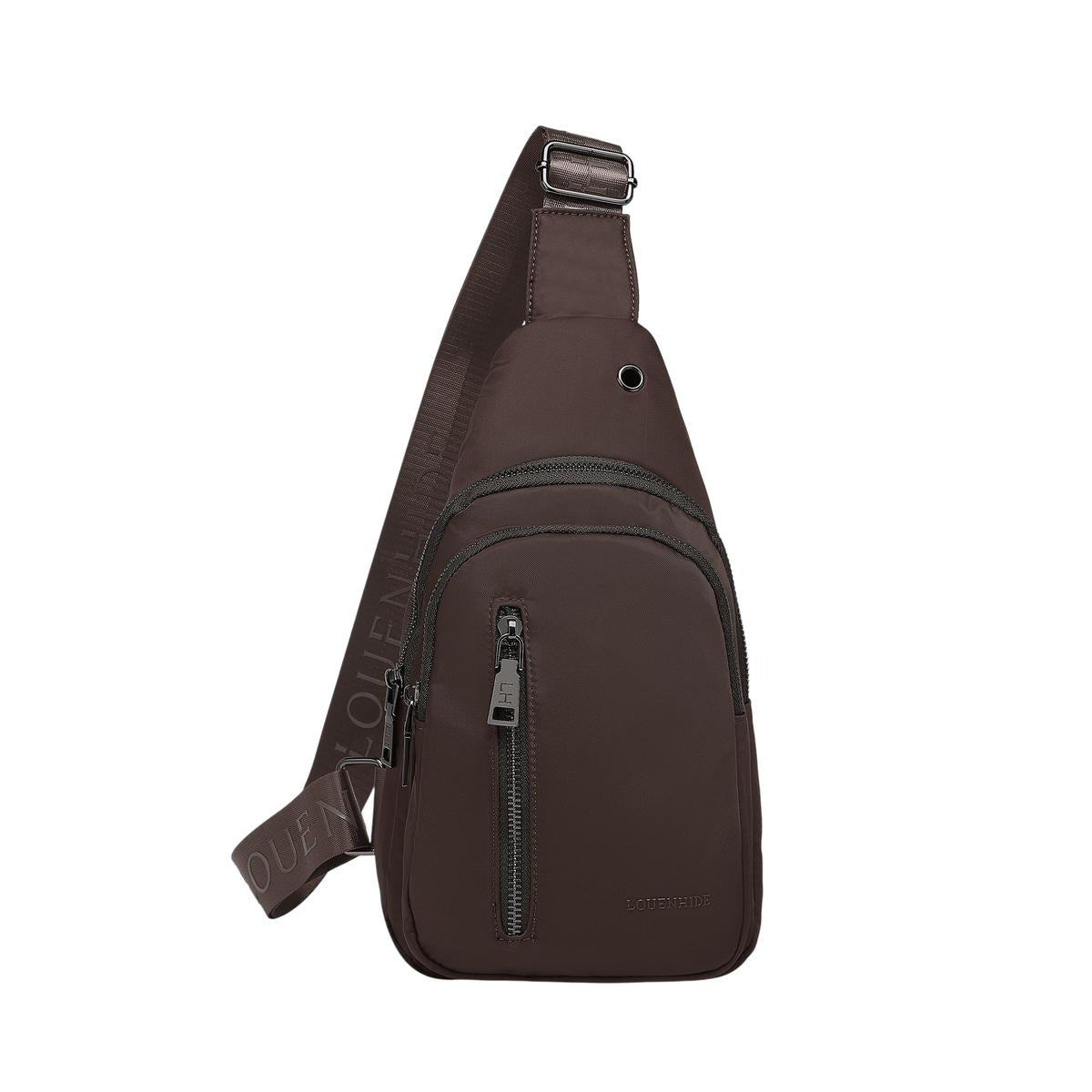 Louenhide Boyd Nylon Sling Bag Chocolate | Minimax
