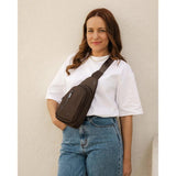 Louenhide Boyd Nylon Sling Bag with a Woman Chocolate | Minimax