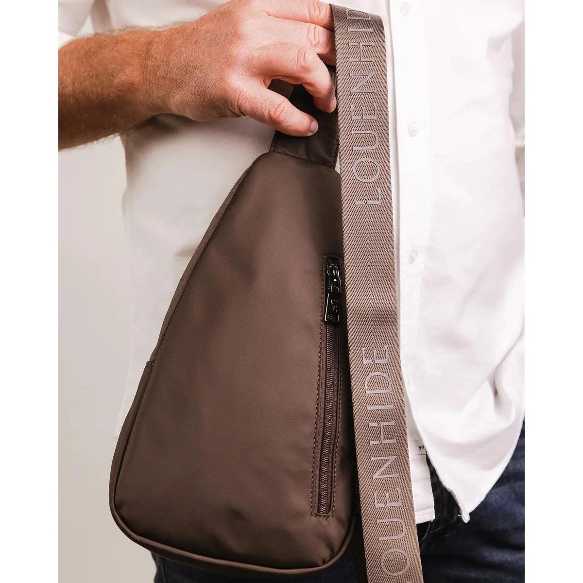 Louenhide Boyd Nylon Sling Bag Chocolate | Minimax