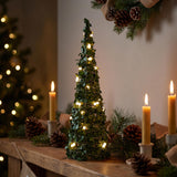 Noel Berry Tree 30 Lights Christmas Decoration LED White/Green 40cm | Minimax