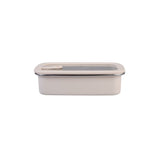 Oasis Microwave Safe Rectangular Stainless Steel Container Oat 700ml