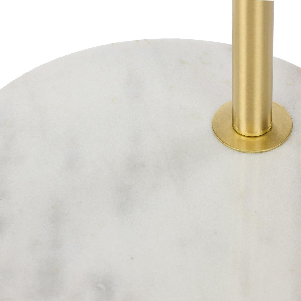 Amalfi Maine Floor Lamp Gold & White 80x28x153.5cm