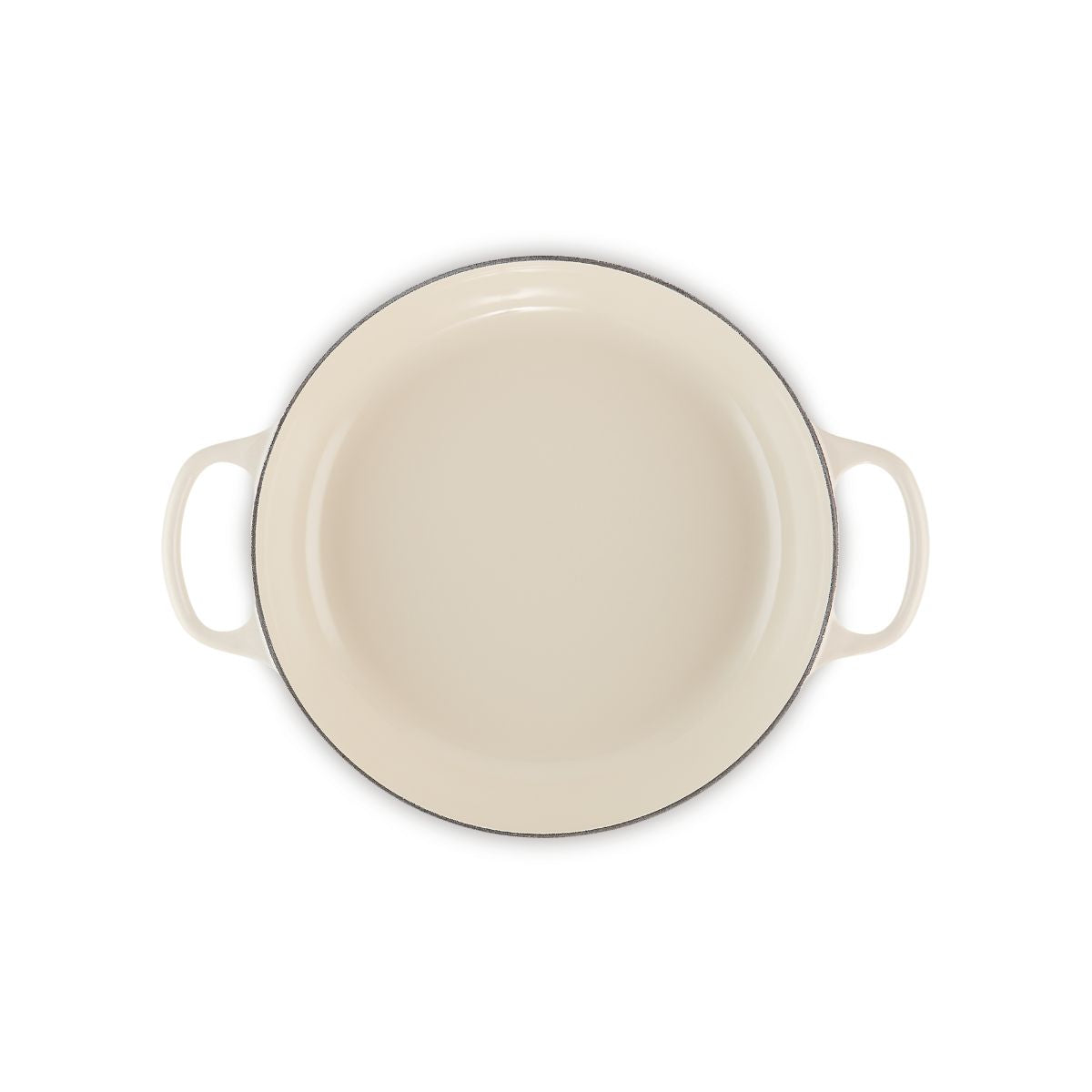 Le Creuset Signature Shallow Casserole Crème 30cm | Minimax