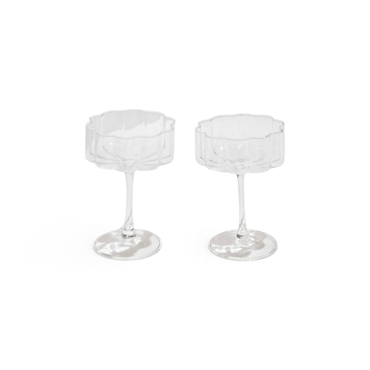 Fazeek Wave Coupe Clear 250ml Set of 2