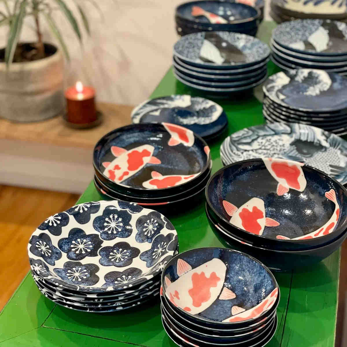 Concept Japan Aizome Koi Carp Plate Medium