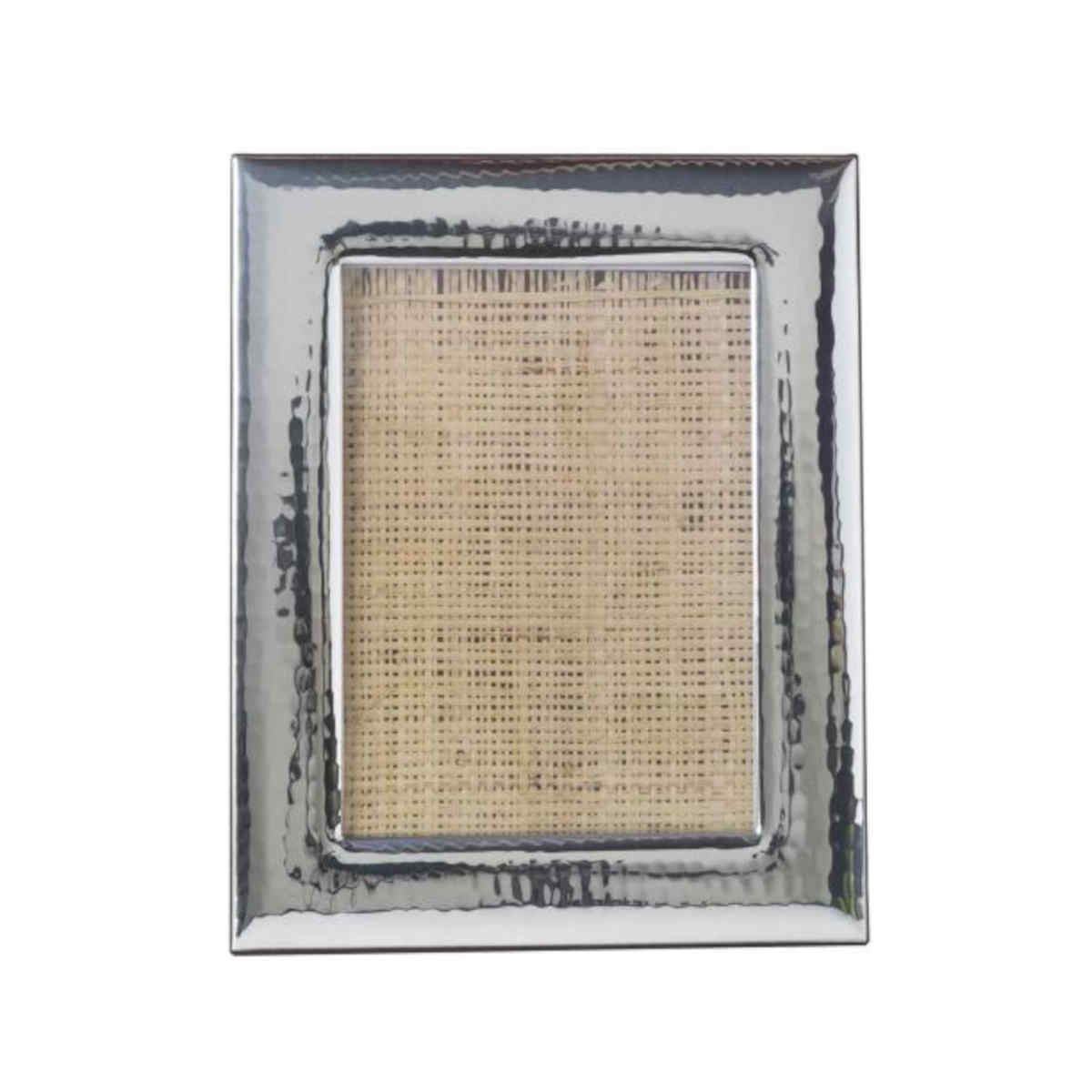 Flair Gifts Wide Border Hammer Frame Silver 5x7" | Minimax