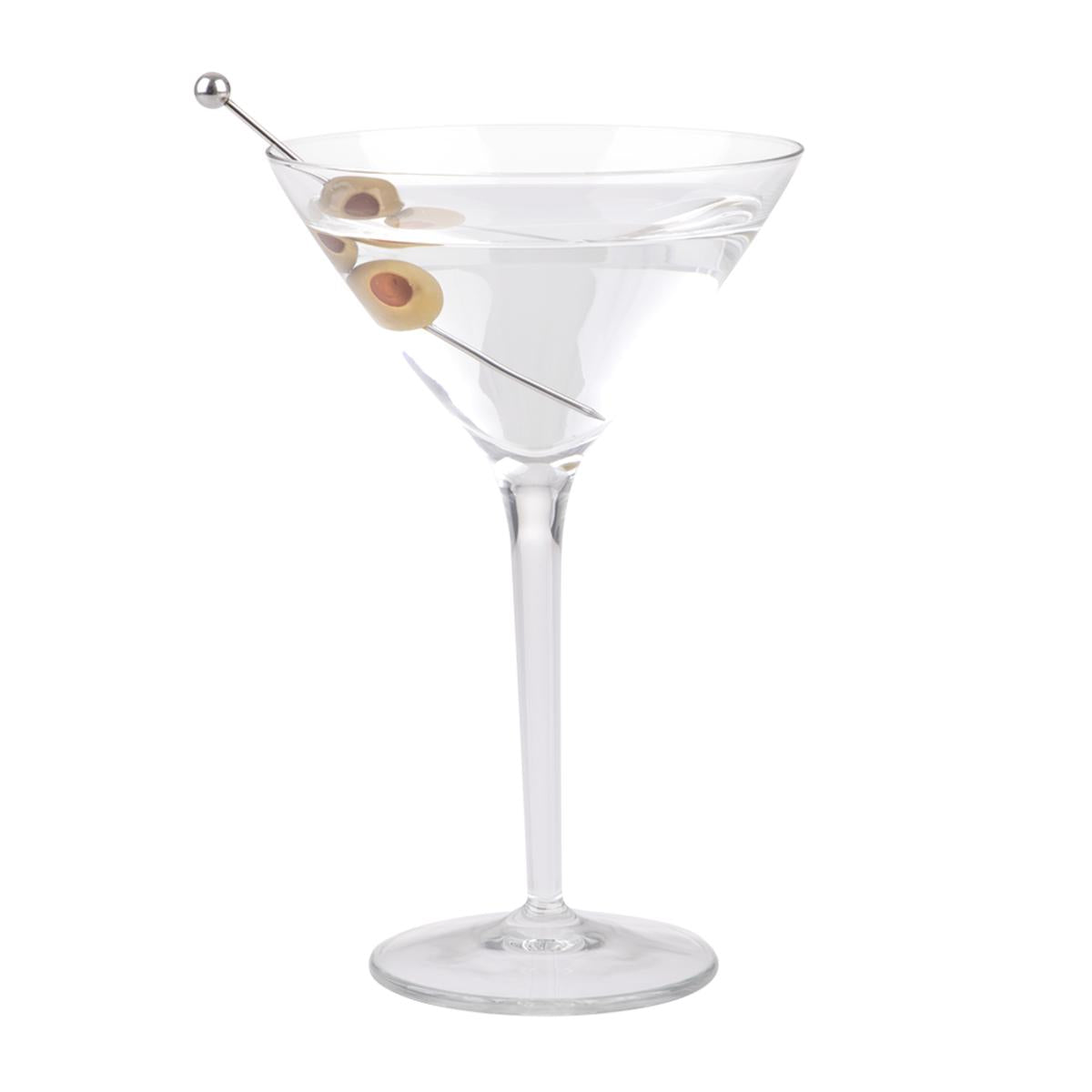 Bartender Stainless Steel Cocktail Picks Set of 10 | Minimax - with one cocktail