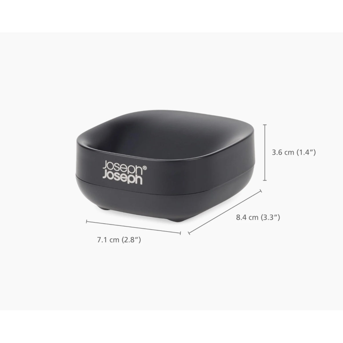 Joseph Joseph Slim Compact Soap Dish Matte Black | Minimax