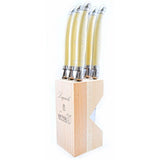 André Verdier Laguiole steak knives Ivory Block of 6 | Minimax