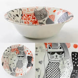 Concept Japan Downtown Cats Shallow Bowl Red 16cm | Minimax