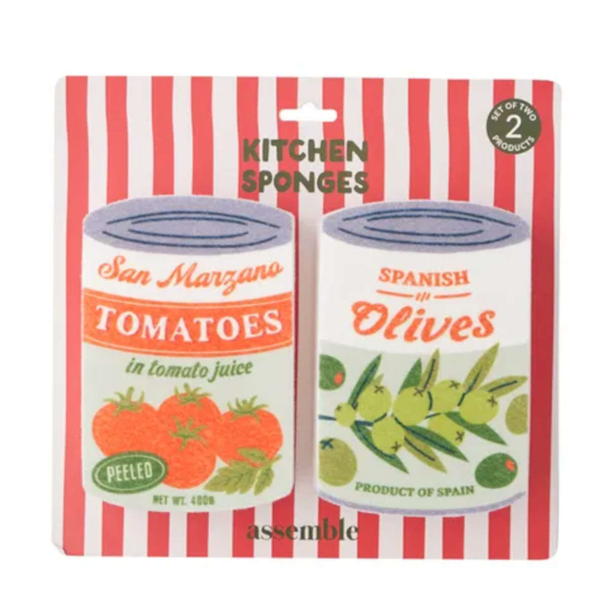 Assemble Tomato & Olive Scouring Pads (Set of 2)