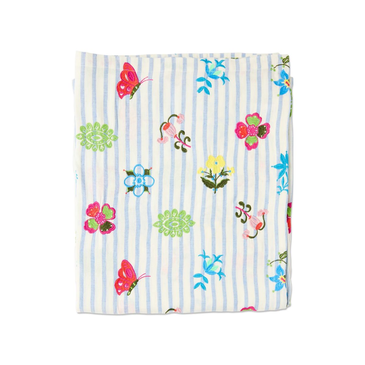 Kip&Co x Anna Spiro Malabar Floral Embroidered Tablecloth 270x145cm
