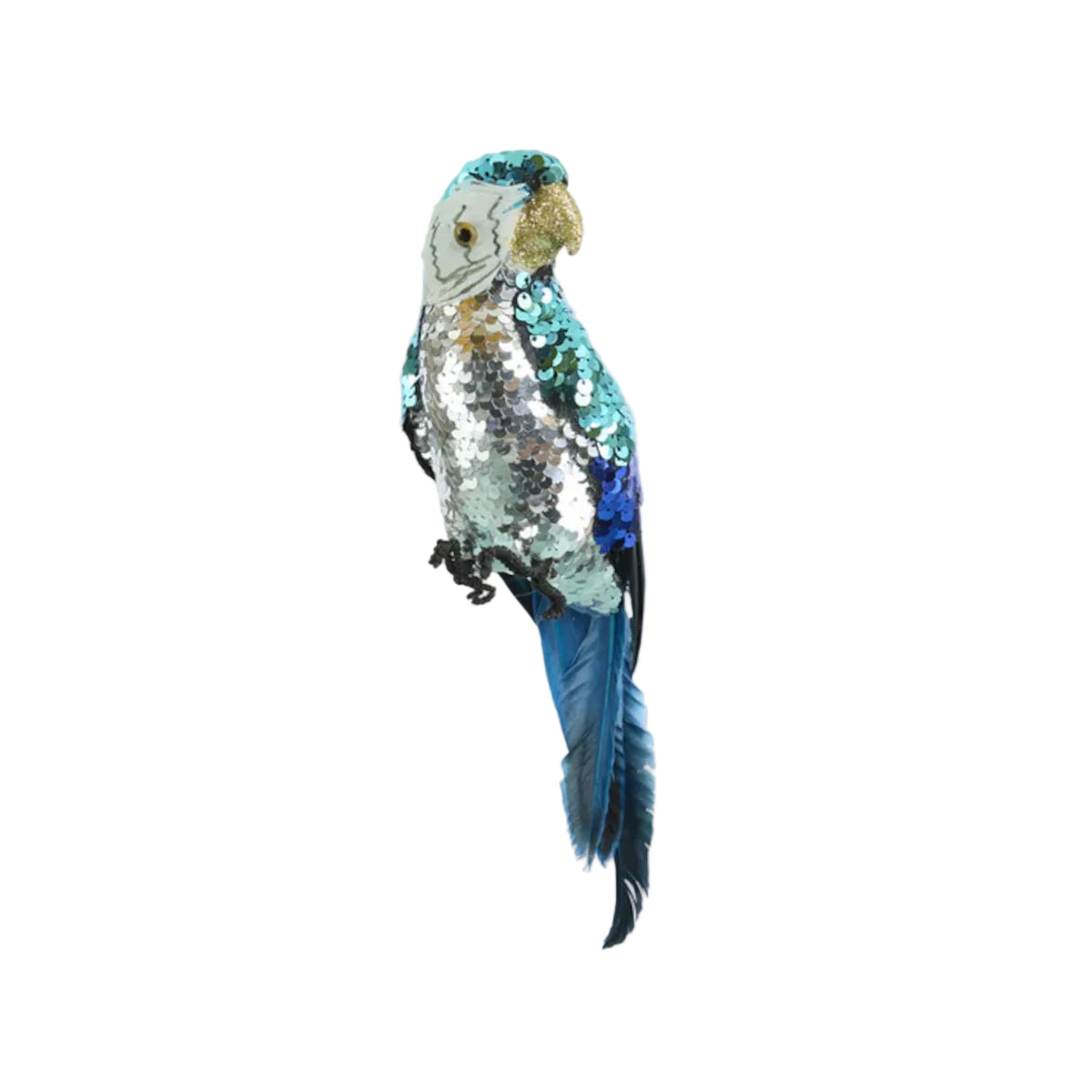 Vixen & Velvet Donatella Sequin Parrot Blue 32cm | Minimax