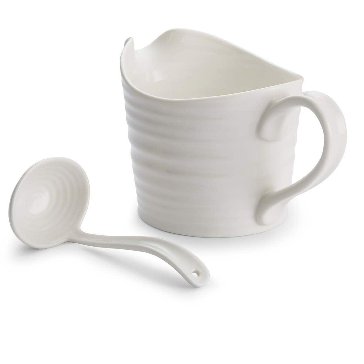 Portmeirion Sophie Conran Sauce Jug & Mini Ladle | Minimax