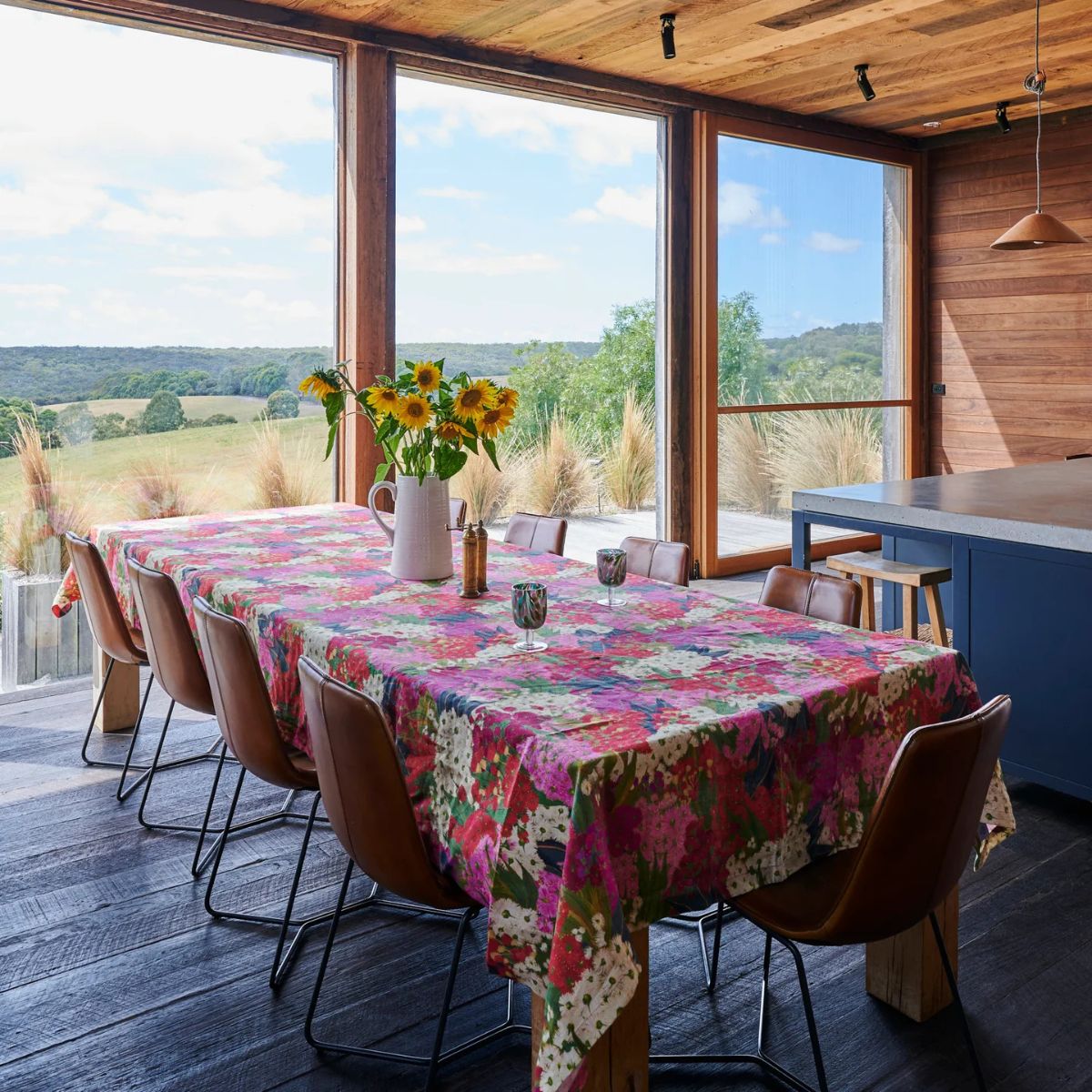 Kip&Co Australian Bush Blossom Tablecloth 270x145cm