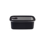 Oasis Microwave Safe Rectangular Stainless Steel Container Black 1.1L