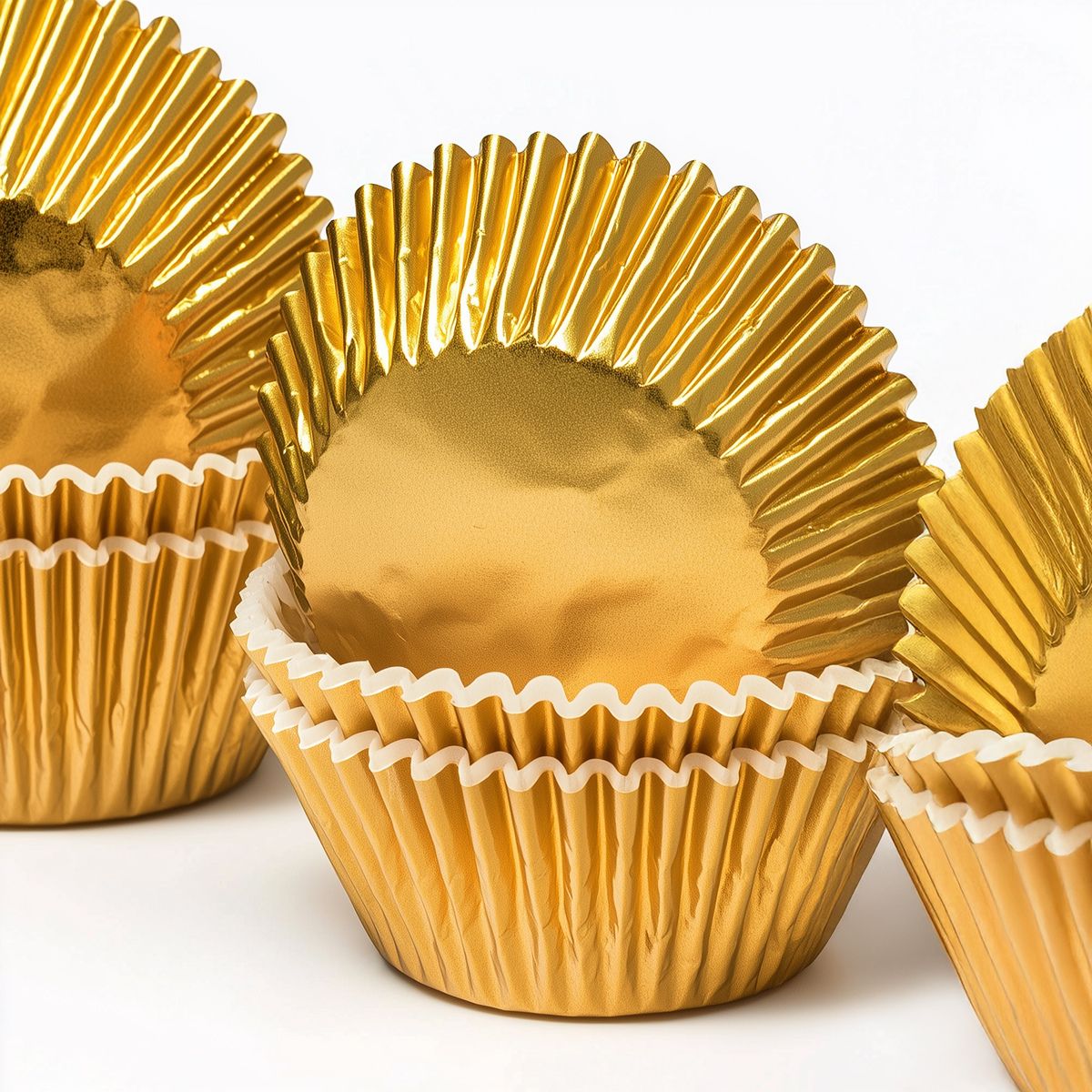Papyrus Foil Baking Cups Gold Pack of 50