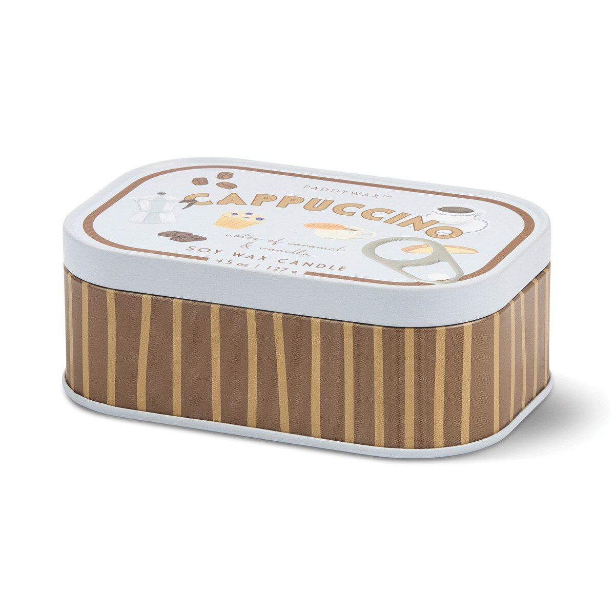 Paddywax Bistro Cappuccino Tin Candle 127g