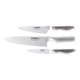 Global Knife Set with Cook's Fluted Edge 3 Piece | Minimax