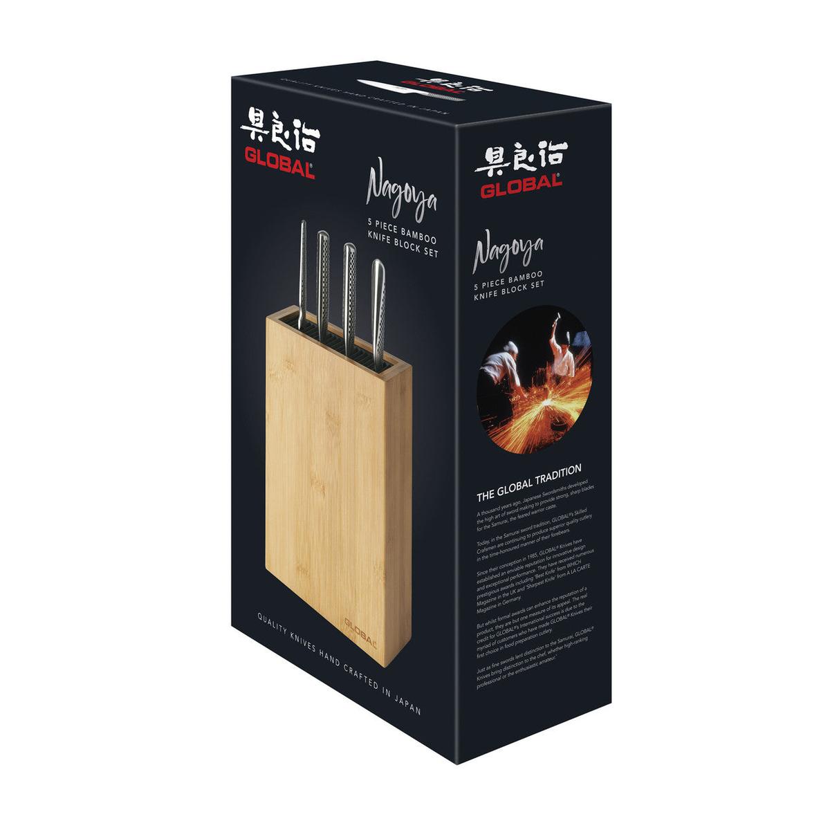 Global Nagoya Knife Block 5 Piece