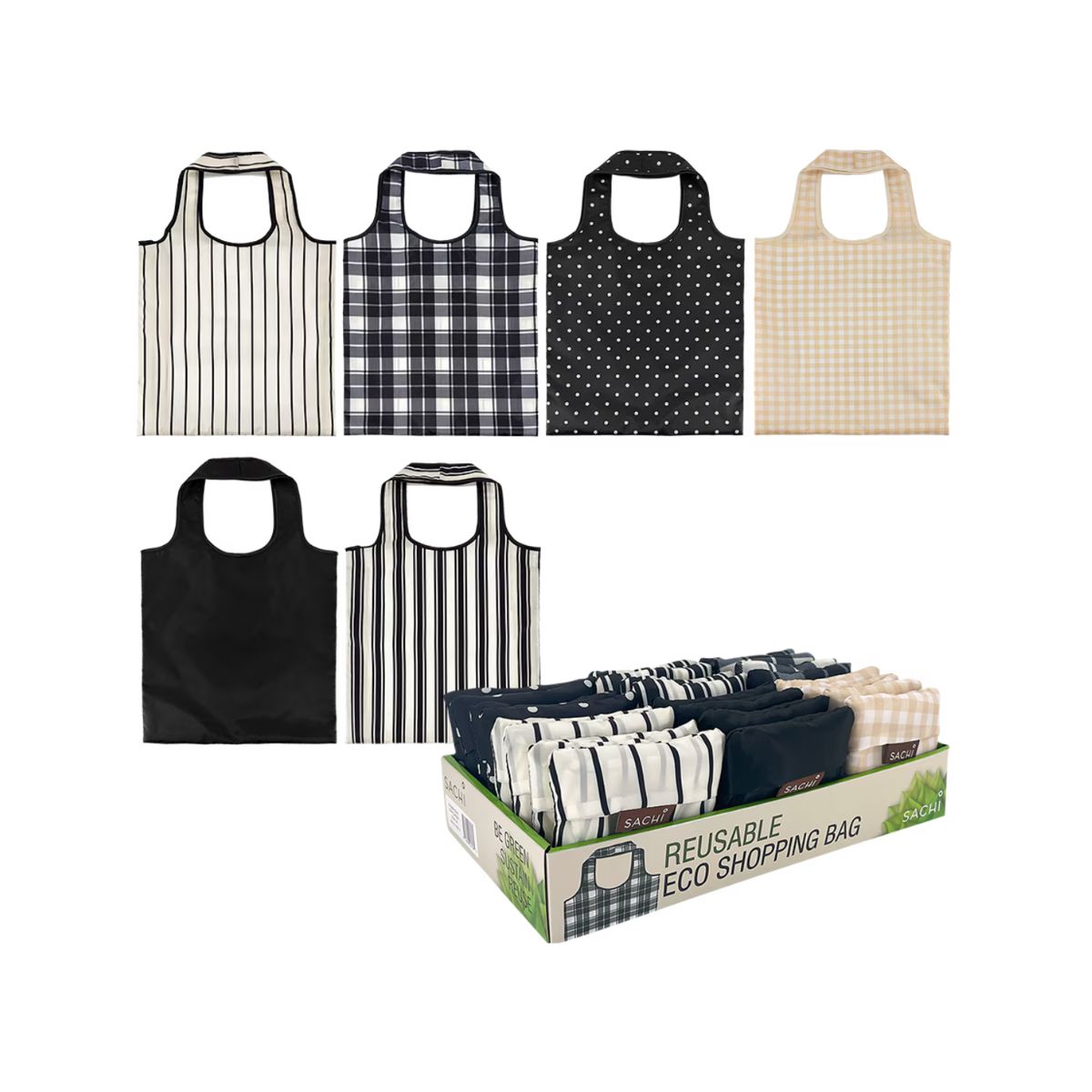 Sachi Shopping Bag Neutral Assorted (Price per item)