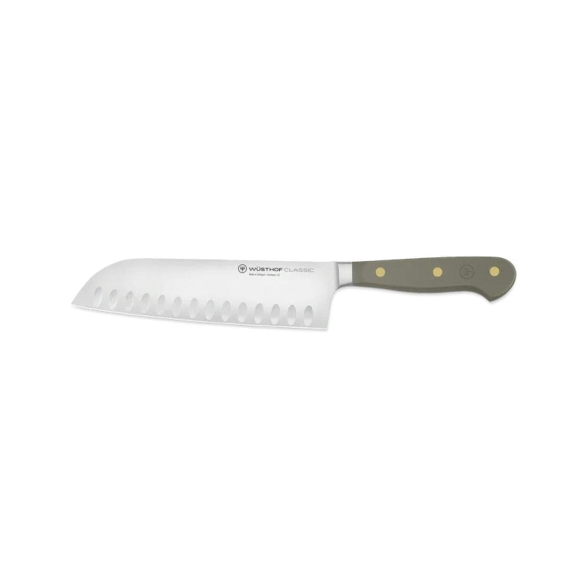 Wusthof Classic Colour Velvet Oyster Santoku Knife 17cm