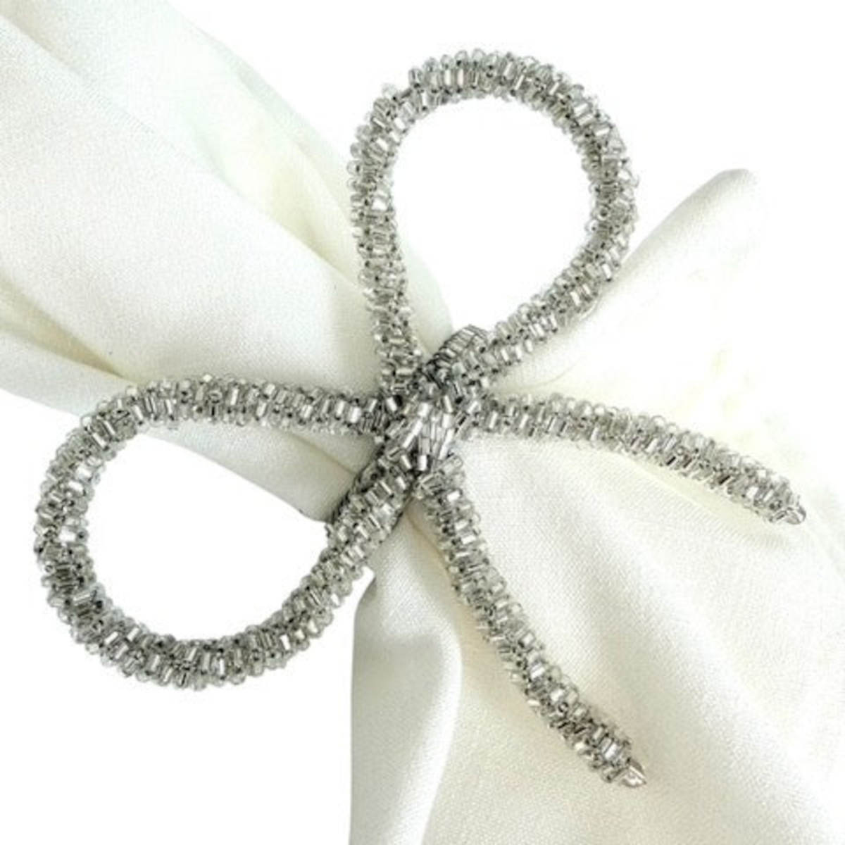 Flair Silver Loop Bow Napkin Ring | Minimax