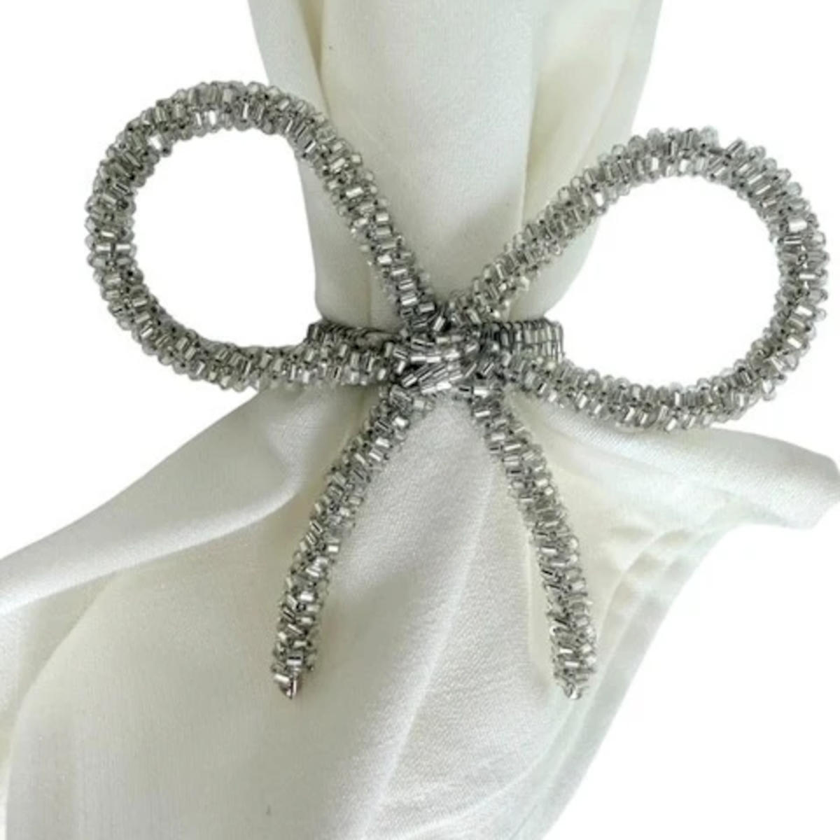 Flair Silver Loop Bow Napkin Ring | Minimax