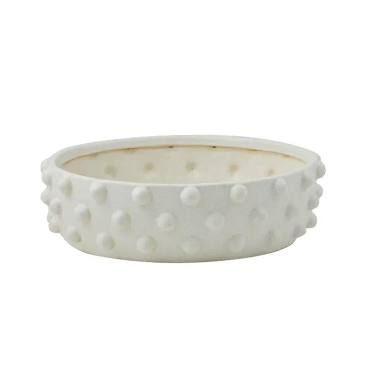 Agathe Bobble Bowl Ivory 35×10cm | Minimax