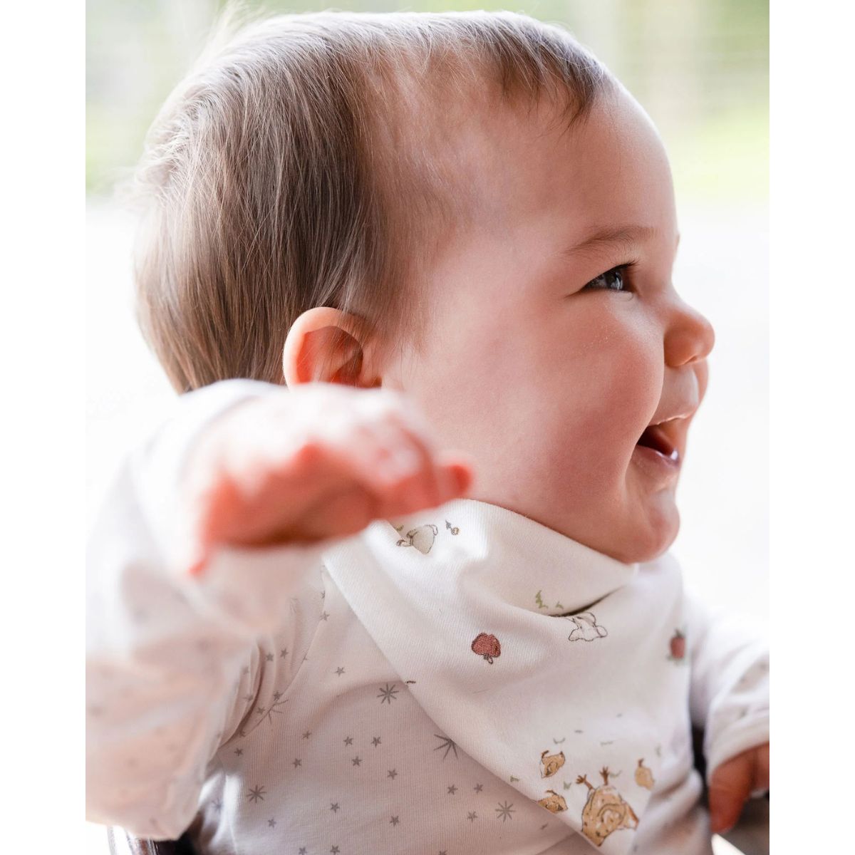 Little Linen Jersey Bibs 2 Pack - Farmyard Lamb | Minimax