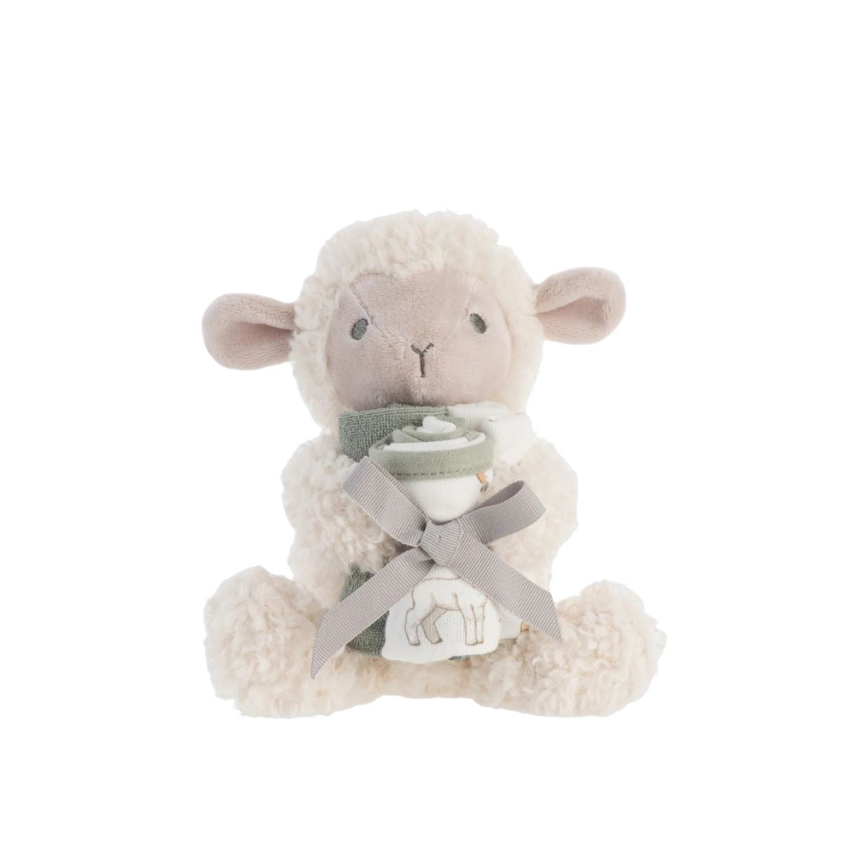Little Linen Soft Plush Toy & Face Washers - Farmyard Lamb | Minimax