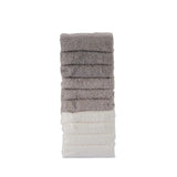 Little Bamboo Baby Towelling Washer Stone Grey (Pack of 10) | Minimax