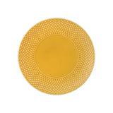 Bordallo Pinheiro Bicos Yellow Dinner Plate