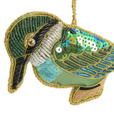 Vixen & Velvet Kingfisher Sequin Decoration 12cm | Minimax