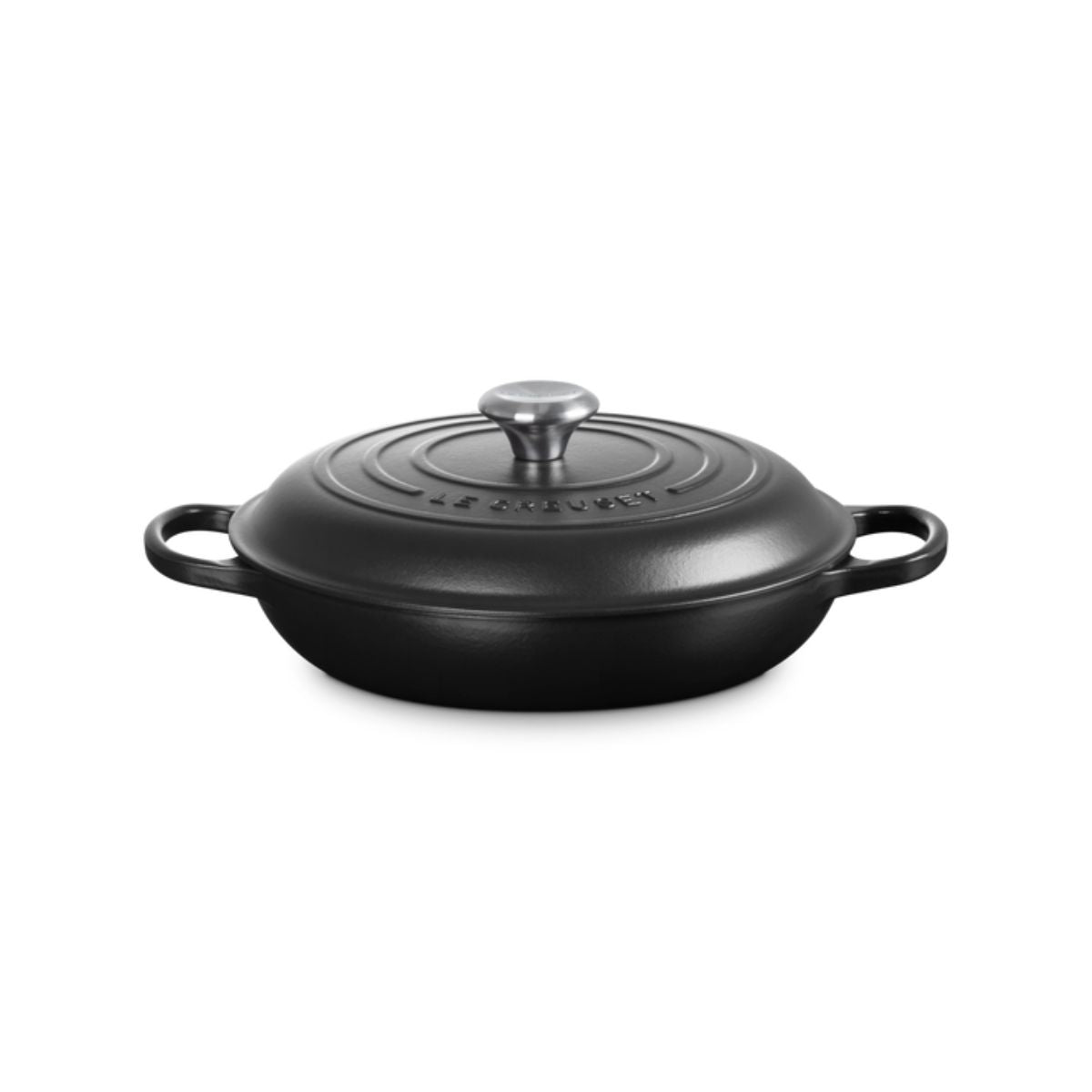 Le Creuset Signature Shallow Casserole Satin Black 28cm