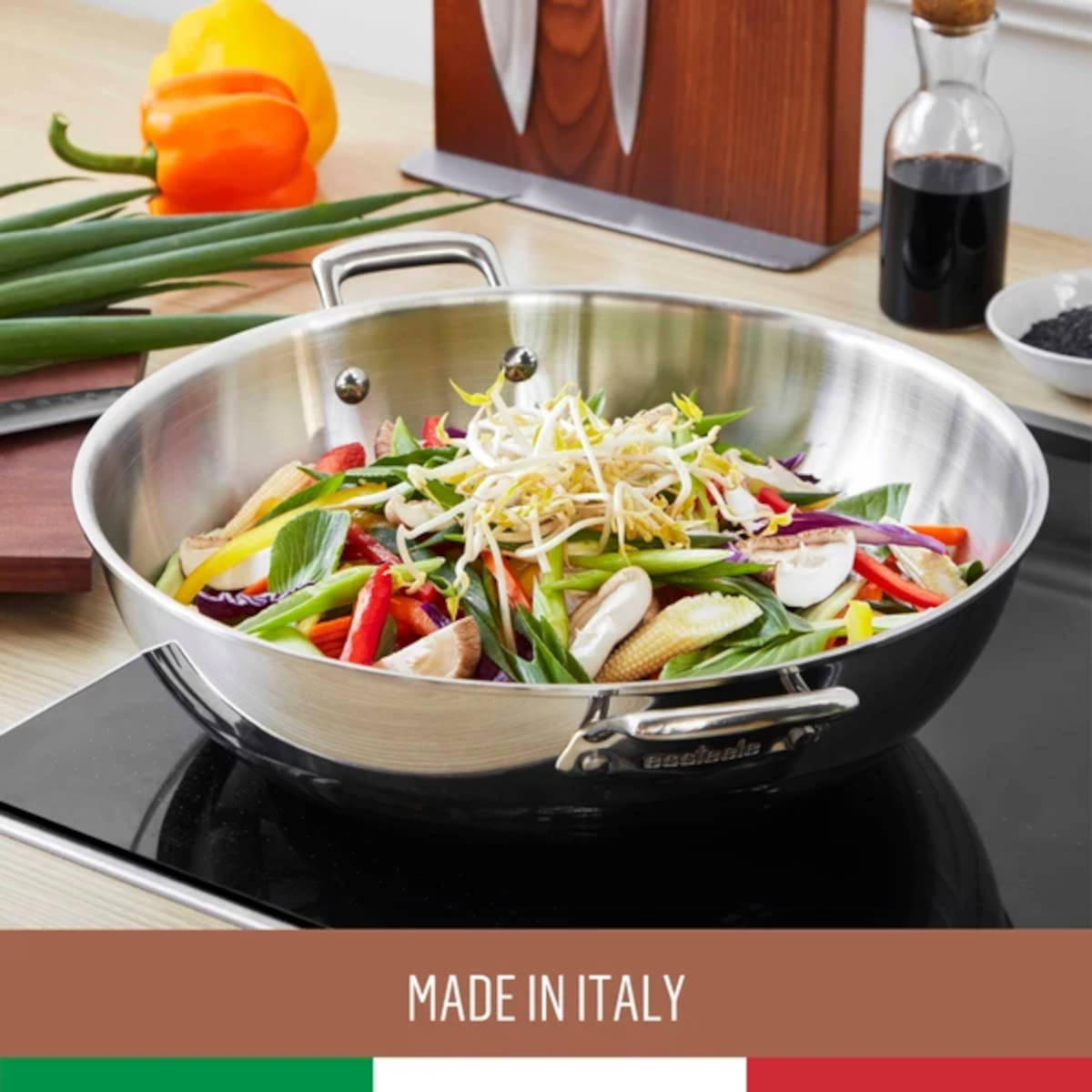 Essteele Eternita Stainless Steel Induction Covered Stockpot 24cm (5.6L)
