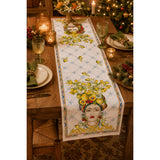 Tessitura Toscana Telerie Zagara Linen Cotton Table Runner 50x170cm