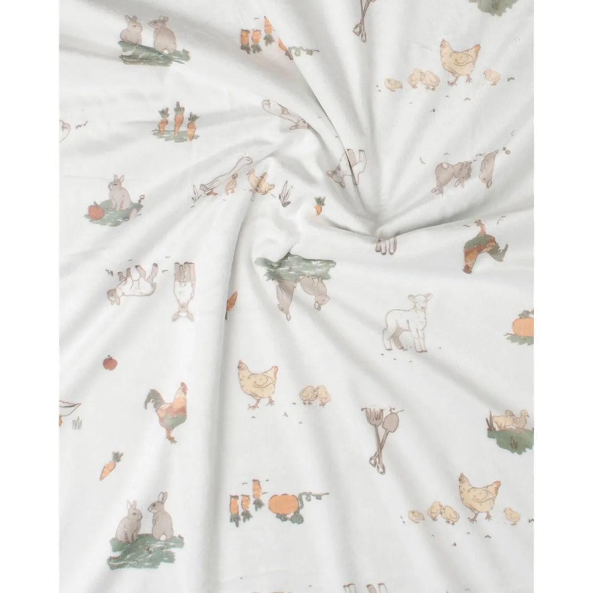 Little Linen Farmyard Lamb Baby Snuggle Blanket | Minimax