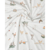 Little Linen Farmyard Lamb Baby Snuggle Blanket | Minimax