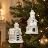 RAZ Glitter Church Decoration 2 Assorted 12cm (Price per item) | Minimax