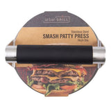 Urban Grill Smash Stainless Steel Patty Press 14cm – heavy-duty burger press with wide base for perfectly even smashed patties.