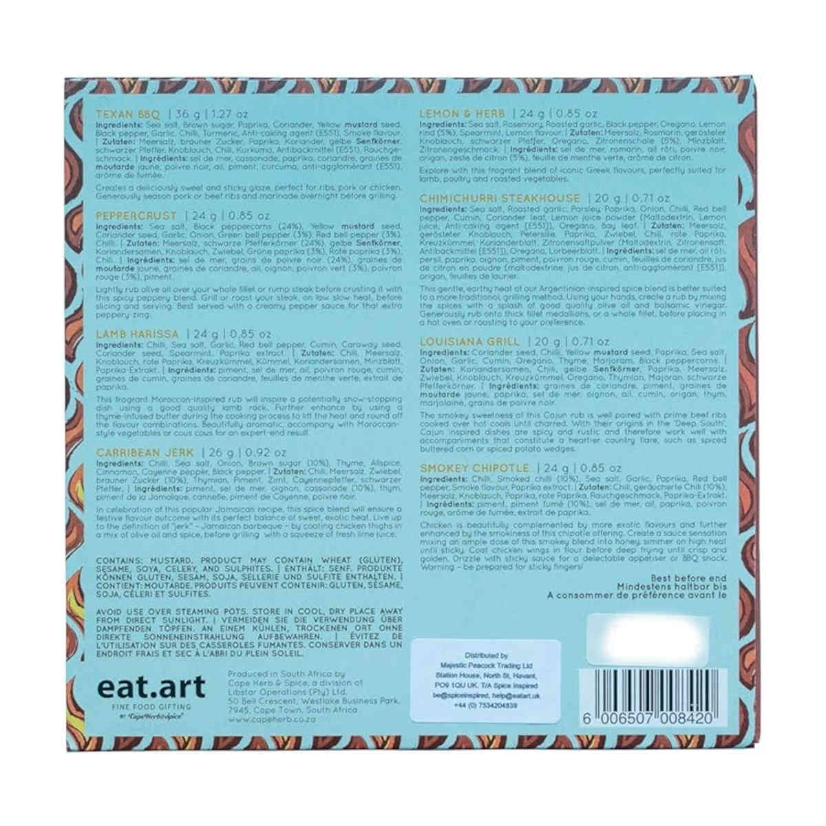 Eat.Art BBQ Grill Tube Gift Pack 198g