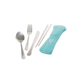 Saltwater Travel Cutlery With Pouch Sky Blue Set of 5