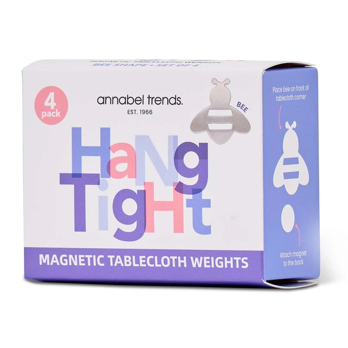Annabel Trends Magnetic Tablecloth Weights Bee Set of 4