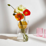Fazeek Balance Vase Clear Amber 22cm